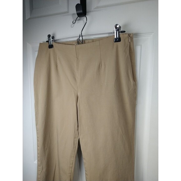 L.L. Bean Woman 12P Brown Classic Fit Straight Pants office workwear classic - Picture 2 of 7
